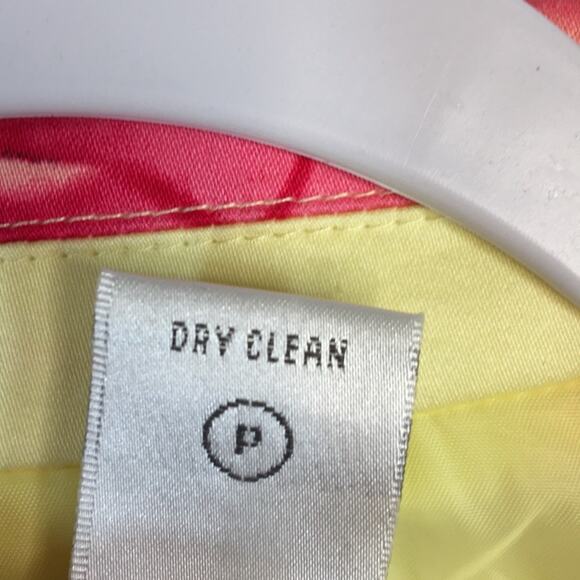 Chadwick's Blazer‎ Womens 8 Petite Yellow Floral Spring Colorful Gardencore - Picture 5 of 9